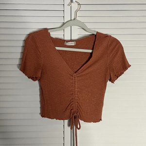 Alter'd State Brown Crop Top